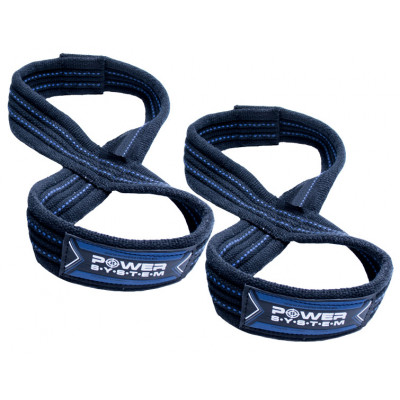 Silový popruh LIFTING STRAPS FIGURE 8 - modrá