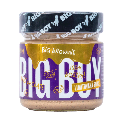 BIG BOY Big Brownie Lískový krém s kešu a bílou čokoládou