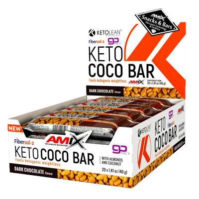 20x Amix KetoLean Keto Coco Bar 40g