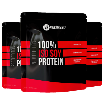 3x 100% Iso Soy Protein (celkem 3000g)